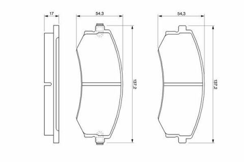 Колодки тормозные Hyundai Elantra III 00-06/Kia Magentis I 01-05/Ssangyong Rexton 02-