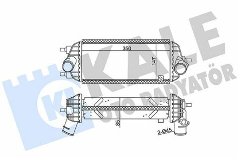 KALE HYUNDAI Intercooler ix35, Kia Sportage 1.7CRDi 10-