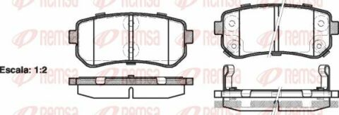 HYUNDAI Тормозные колодки задн. i30 07-, Kia Ceed, Carens 02-