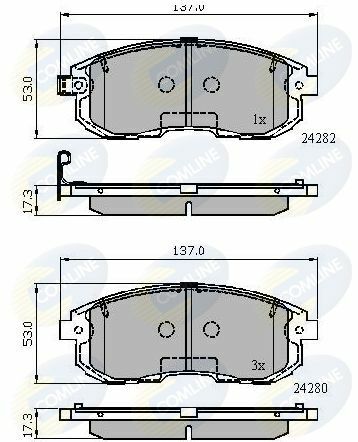 CBP32025 Comline - Гальмівні колодки до дисків