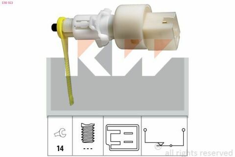 510 153 KW Датчик педали тормозов/сцепки (аналог EPS 1.810.153/Facet 7.1153 )