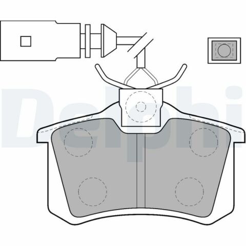 Тормозные колодки задние Sharan,Seat,Ford Galaxy 96- VW