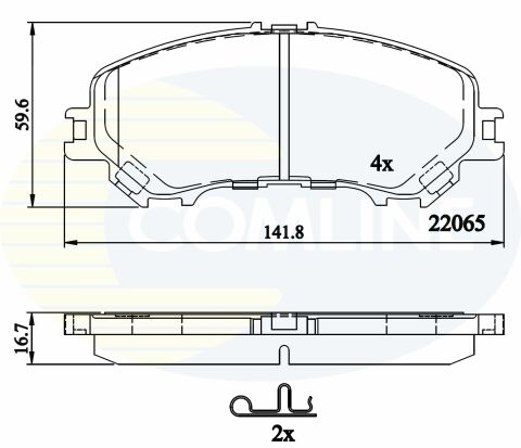 CBP32304 Comline - Тормозные колодки для дисков