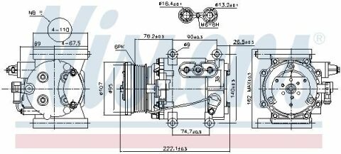 Компрессор JR S-TYPE(98-)2.5 и V6 24V(+)[OE YR8H-19D629-AB]