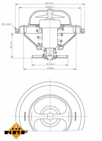 Термостат BMW 3 (E30/E36)/5 (E34/E39) 1.6-3.2 -00 (92°C) (M52)