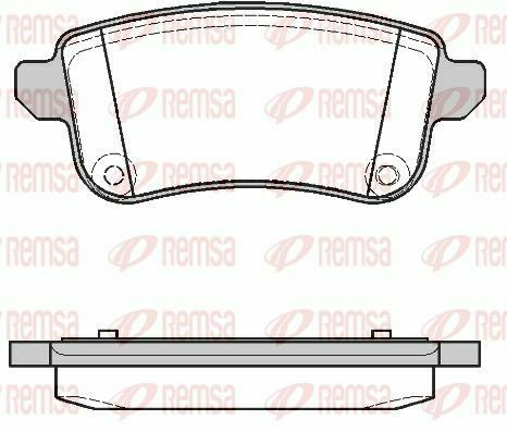 AUDI Колодки тормозов. задние RENAULT MEGANE III (DZ0/1_) 2008-