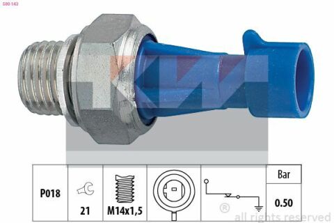 500 143 KW Датчик давления масла (аналог EPS 1.800.143/Facet 7.0143 )