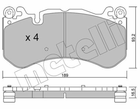 Колодки тормозные (передние) MB C-class (W204) 08-14/E-class (W211) 06-08