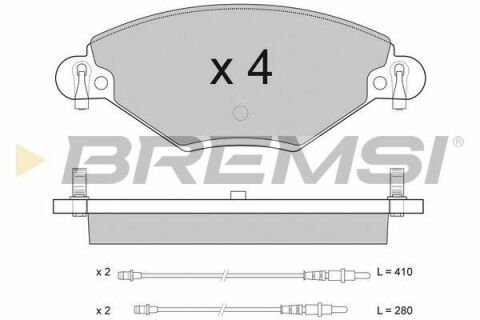 Тормозные колодки пер. Citroen C5 01- (Bosch)