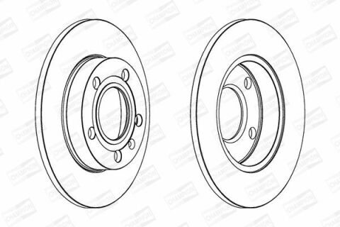 Диск тормозной задний 245mm Audi 80,A4 00-,Seat Exeo 08-VW