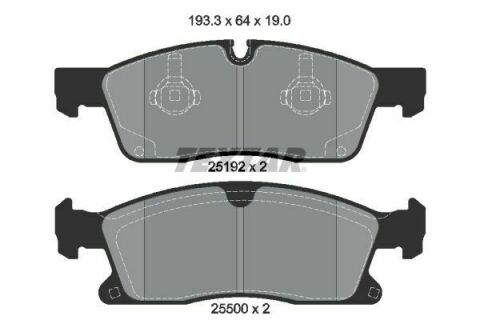 Колодки тормозные (передние) MB GLE/GL/GLS-class (W166/X166) 11-19 (Teves) Q+ (193.3x64x19)