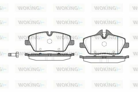 Тормозные колодки пер. BMW 1(E81/E87)/MINI 06-(TRW)