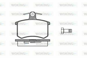 Гальмівні колодки зад. FIAT CROMA /VW SCIROCCO /Audi /A6/A8 1.6-2.8 82-98