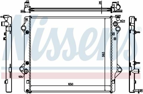 Радіатор TY LAND CRUISER 120(02-)4.0 та V6(+)[OE 16400-31350]