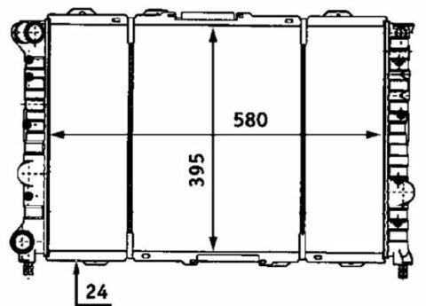 Радіатор охолодження Alfa Romeo 156 1.8-2.5 i 97-06