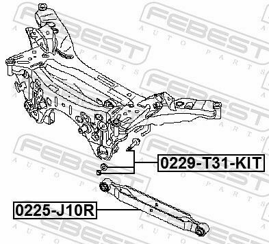 Болт з ексцентриком (рем-кт) Qashqai/X-Trail 06-