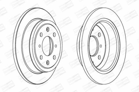 Диск тормозной задний Accord,Civic,Concerto,Prelude,Rover 200,400,45 HONDA