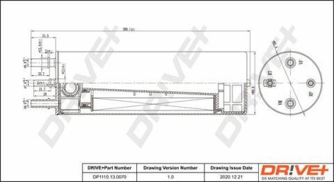 DP1110.13.0070 Drive+ - Фільтр палива