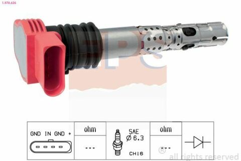 EPS VW Котушка запалювання Audi A4/6/8 2.0/3.0 00-