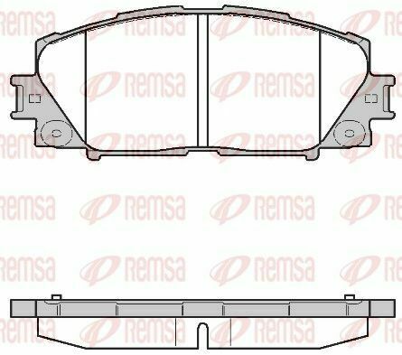 TOYOTA Колодки гальмівні передні.Yaris 05-,Prius 09-