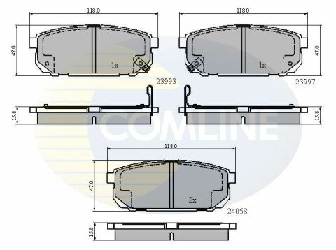 CBP31288 Comline - Тормозные колодки для дисков