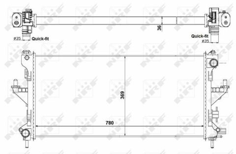 Радиатор охлаждения Citroen Jumper/Fiat Ducato/Peugeot Boxer 3.0D/HDi 10-