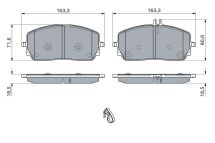 Колодки тормозные (передние) MB G-class (W463) 18-