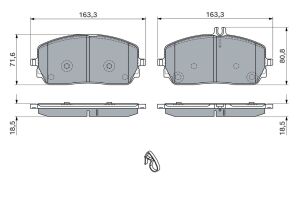 Колодки тормозные (передние) MB G-class (W463) 18-