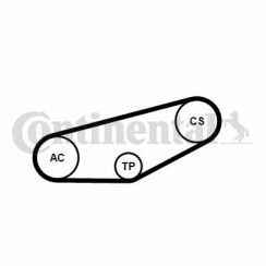 Комплект ременя генератора VW Passat/Audi A4/A6 1.6-2.0TDI 96-05