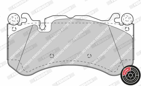 FERODO DB К-т гальм. колодок передн. W204, W205