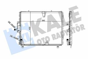 KALE DB Радиатор кондиционера W124 88-