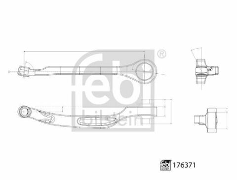 Рычаг подвески (передний/снизу) (L) Audi A4/A5 15-