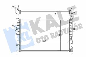 KALE CITROEN Радиатор охлаждения Berlingo,C4 Grand Picasso,C5 Aircross,Jumpy,Opel,Peugeot 308/508,Expert 1.6/1.6 BlueHDI/2.0 BlueHDI