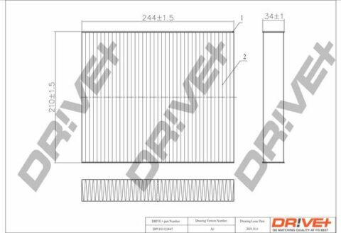 DP1110.12.0047 Drive+ - Фільтр салону