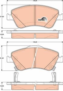 Тормозные колодки пер. Toyota Auris 07-12 (bosch)