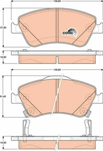 Тормозные колодки пер. Toyota Auris 07-12 (bosch) Тормозные колодки пер. Toyota Auris 07-12 (bosch)