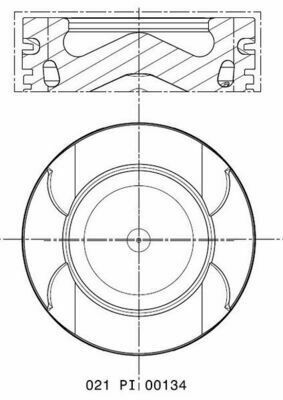 Поршень Renault Megane/Trafic 2.0dci 06- (84.00mm/STD)