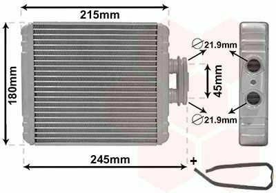 Радиатор печки Audi A1/Seat Toledo/Skoda Fobia/VW Polo 1.0-2.0 12-