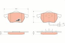Комплект гальмівних колодок
