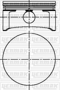 Поршень з кільцями та пальцем (розмір відп. 80.5/STD) Astra G 1.8 (4цл.) (X 1.8 XE1, Z 1.8 XE, Z 1.8 XEL)