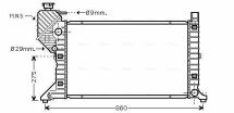 Радіатор охолодження MERCEDES-BENZ SPRINTER SERIES B901/B902 (1995) SPRINTER 214 2.3