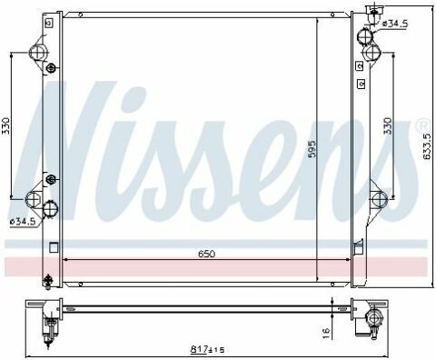 Радиатор TY LAND CRUISER PRADO(02-)2.7 i[OE 16400-75440]