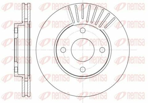 MAZDA Диск гальмівний передн. Mazda 2, FORD FOCUS 98-