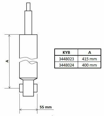 Амортизатор задний Audi A3 (8V1, 8VK) 12-(ГАЗ) L/R