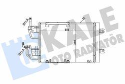 Радіатор кондиціонера Opel Astra H, Zafira B Радіатор кондиціонера Opel Astra H, Zafira B