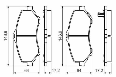 Колодки тормозные (передние) Chrysler Grand Voyager V 07-/Dodge Caravan 08-/VW Routan 08-13