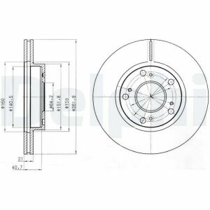 Диск тормозной переднеcivic viii hybrid 06-