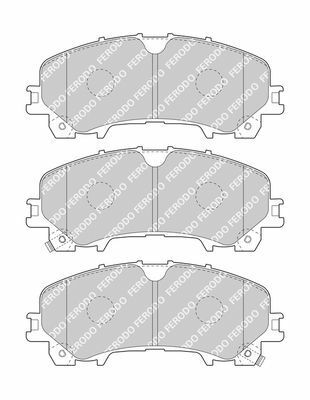 NISSAN Колодки гальм. пров. X-Trail 1.6dCi 13-,Infiniti Q50