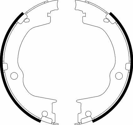 Колодки ручного гальма Captiva 2.0-3.2 06-