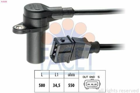 Датчик колінвала Opel ASTRA F/G, VECTRA B, ZAFIRA A 1.4/1.6 91-05 Датчик колінвала Opel ASTRA F/G, VECTRA B, ZAFIRA A 1.4/1.6 91-05